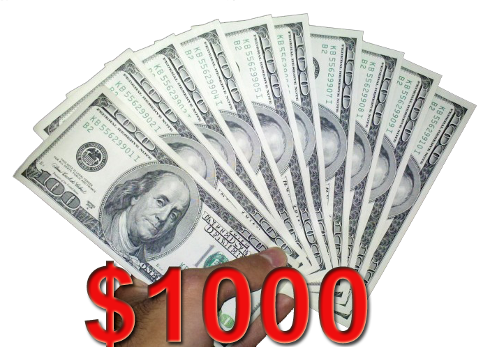cash prize $1000